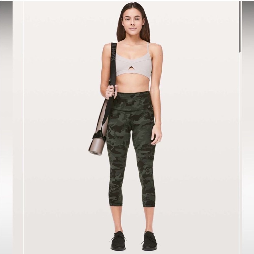 Lululemon NWT Align HR 28” Leggings In Green Camo, 6